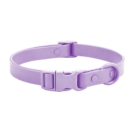  Collar impermeable de PVC lila para perro Petelier