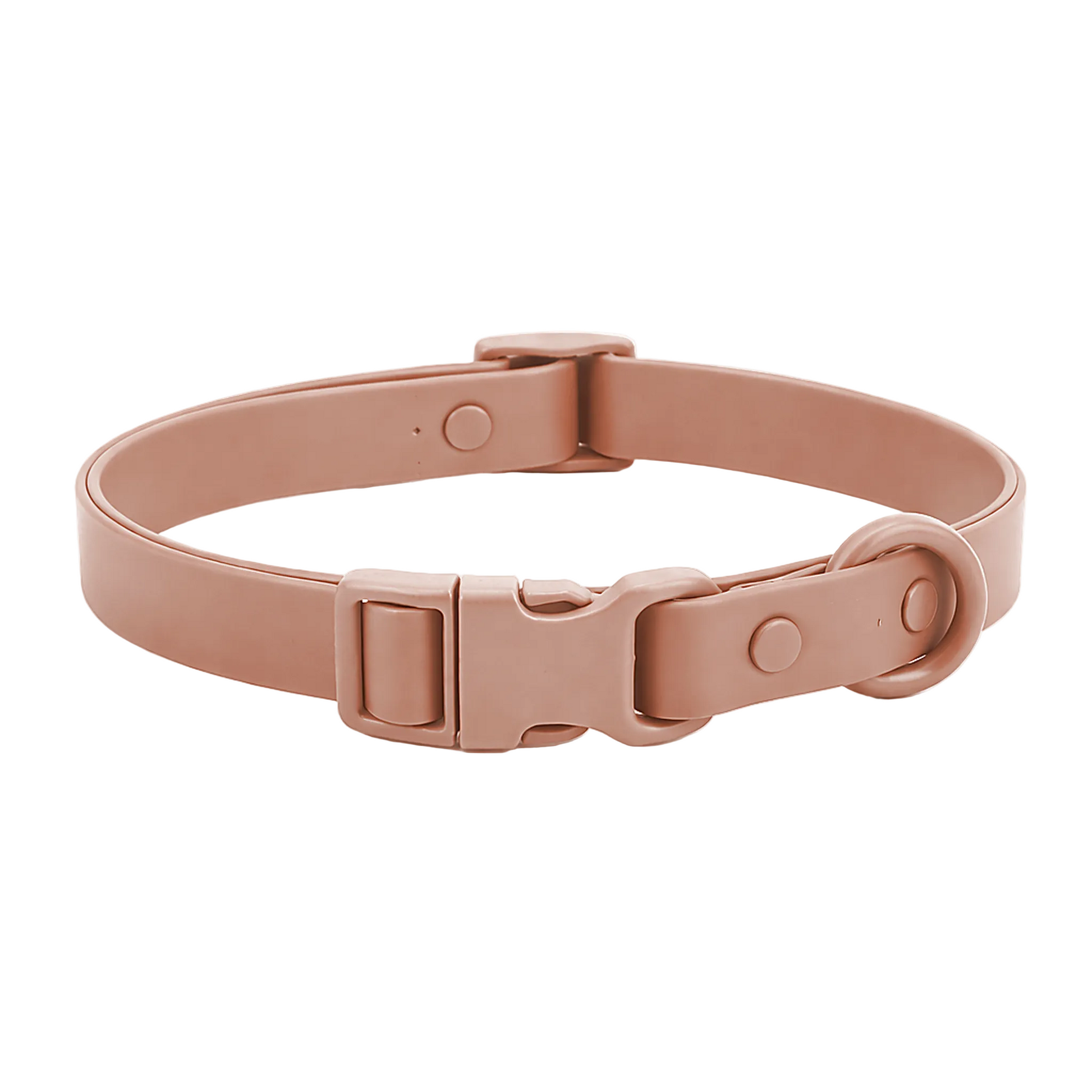 Collar de PVC oro rosa impermeable para perro Petelier