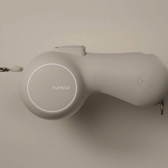 Correa retráctil hands-free beige con muñequera de seguridad Maison FurRéal Petelier
