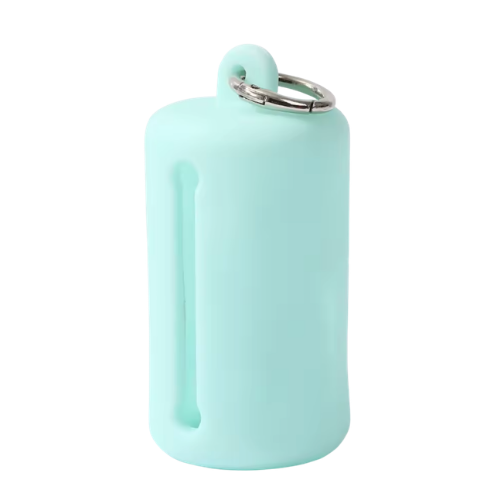 Dispensador de bolsas para popó azul cielo portátil para paseo Petelier