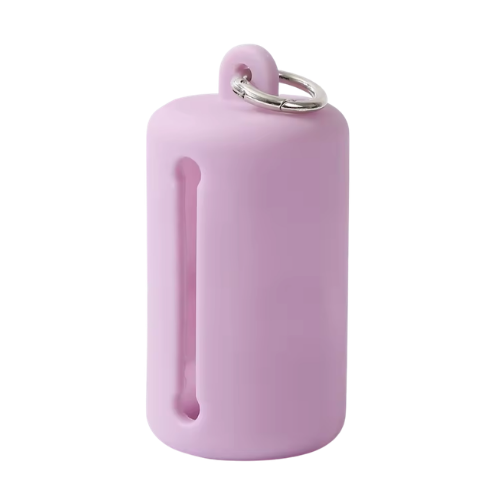 Dispensador de bolsas para popó lila portátil para perro Petelier