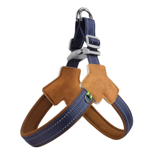 Pechera reflejante ajustable para perro azul marino Petelier