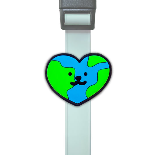 Charm de corazón del mundo para perro y gato